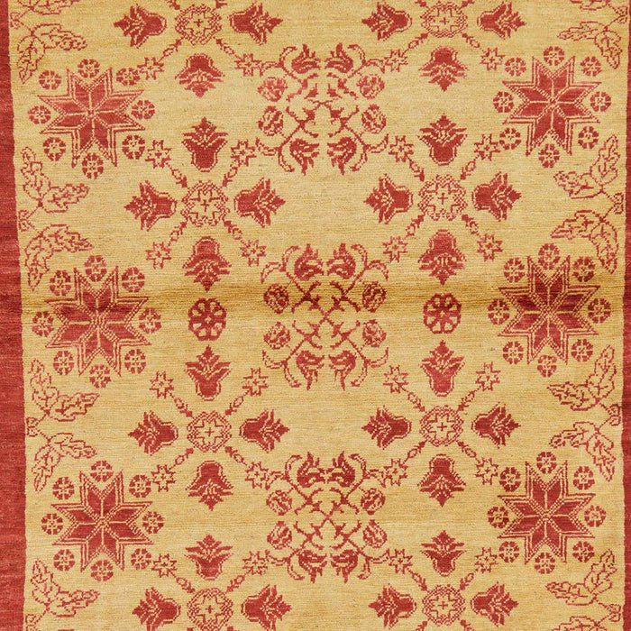 Machine Washable Abstract Orange Red Rug, wshabs160
