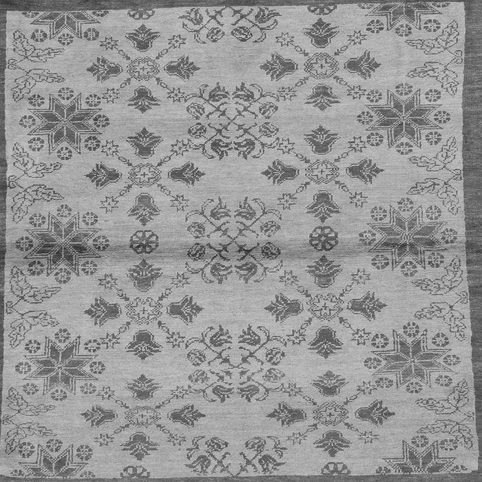 Square Abstract Gray Modern Rug, abs160gry
