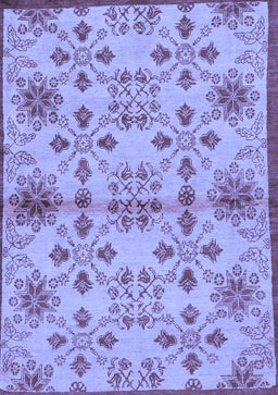 Abstract Blue Modern Rug, abs160blu
