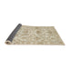 Sideview of Abstract Camel Brown Modern Rug, abs1610