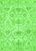 Machine Washable Abstract Green Modern Area Rugs, wshabs1610grn