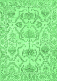 Abstract Emerald Green Modern Rug, abs1610emgrn