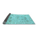 Sideview of Abstract Light Blue Modern Rug, abs1610lblu