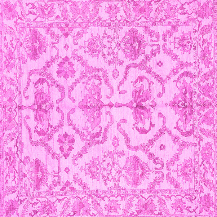 Square Abstract Pink Modern Rug, abs1610pnk