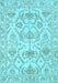 Machine Washable Abstract Light Blue Modern Rug, wshabs1610lblu