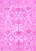 Machine Washable Abstract Pink Modern Rug, wshabs1610pnk