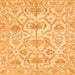 Square Machine Washable Abstract Orange Modern Area Rugs, wshabs1610org