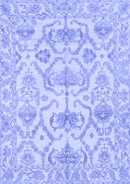 Abstract Blue Modern Rug, abs1610blu