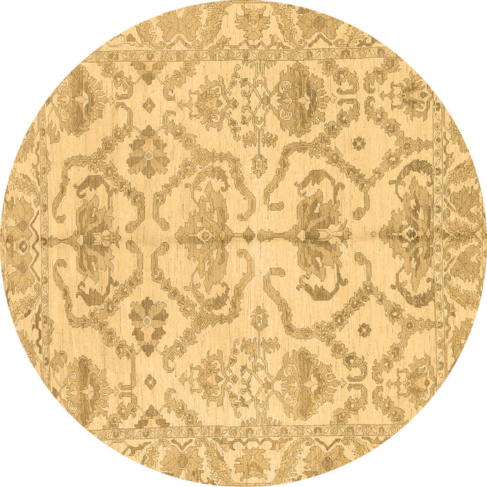 Round Machine Washable Abstract Brown Modern Rug, wshabs1610brn
