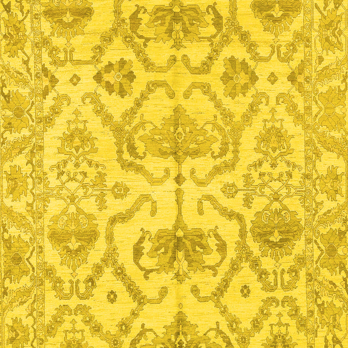 Abstract Yellow Modern Rug, abs1610yw