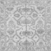 Square Machine Washable Abstract Gray Modern Rug, wshabs1610gry