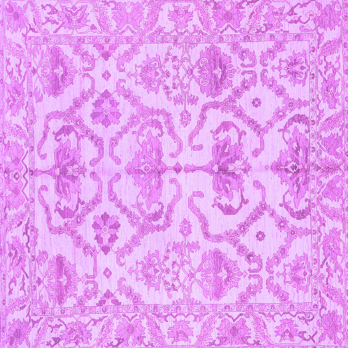 Square Machine Washable Abstract Purple Modern Area Rugs, wshabs1610pur