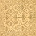 Square Abstract Brown Modern Rug, abs1610brn