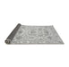 Sideview of Abstract Gray Modern Rug, abs1610gry