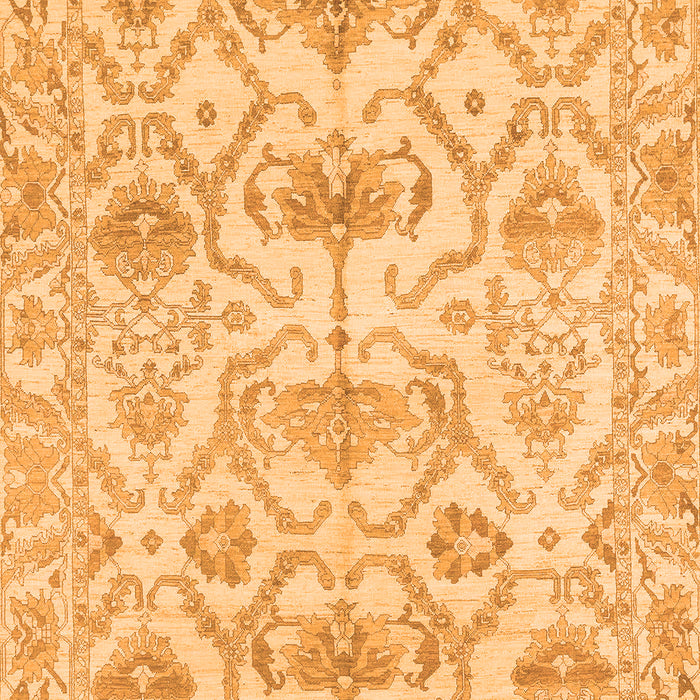 Machine Washable Abstract Orange Modern Area Rugs, wshabs1610org