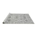 Sideview of Machine Washable Abstract Gray Modern Rug, wshabs1610gry