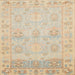 Square Machine Washable Abstract Brown Sugar Brown Rug, wshabs1611