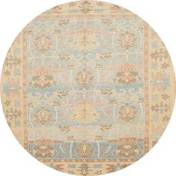 Round Machine Washable Abstract Brown Sugar Brown Rug, wshabs1611