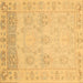 Square Oriental Brown Traditional Rug, abs1611brn