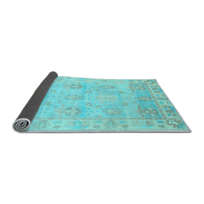 Sideview of Oriental Light Blue Traditional Rug, abs1611lblu