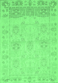 Oriental Emerald Green Traditional Rug, abs1611emgrn