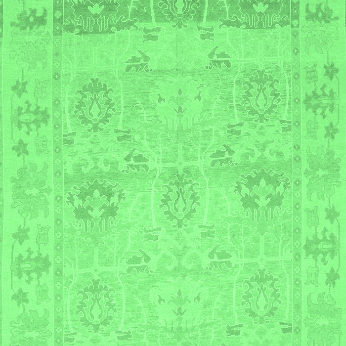 Oriental Emerald Green Traditional Rug, abs1611emgrn