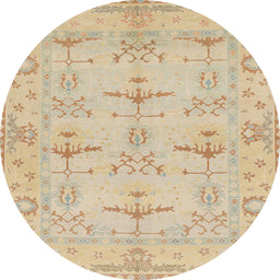 Round Machine Washable Abstract Brown Sand Brown Rug, wshabs1612