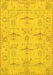 Oriental Yellow Traditional Rug, abs1612yw