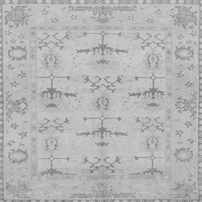 Square Oriental Gray Traditional Rug, abs1612gry