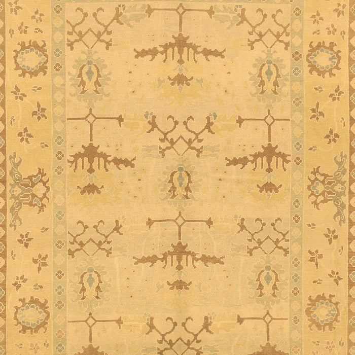Machine Washable Oriental Brown Traditional Rug, wshabs1612brn