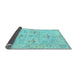 Sideview of Oriental Light Blue Traditional Rug, abs1612lblu