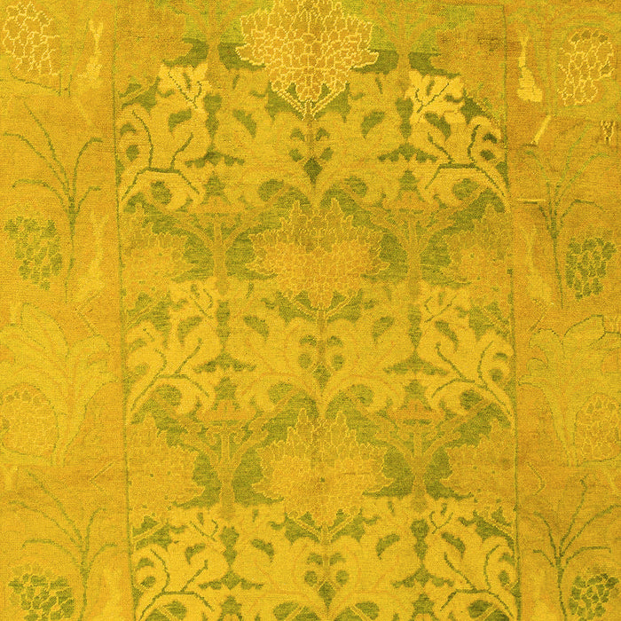 Oriental Yellow Traditional Rug, abs1613yw