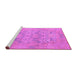 Sideview of Machine Washable Oriental Purple Traditional Area Rugs, wshabs1613pur