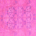 Square Oriental Pink Traditional Rug, abs1613pnk