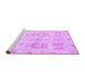Sideview of Machine Washable Oriental Purple Traditional Area Rugs, wshabs1614pur