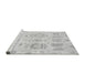 Sideview of Machine Washable Oriental Gray Traditional Rug, wshabs1614gry