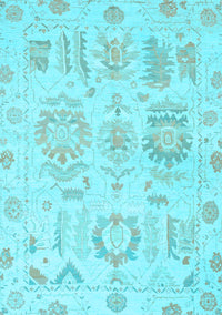 Oriental Light Blue Traditional Rug, abs1614lblu