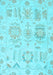 Oriental Light Blue Traditional Rug, abs1614lblu