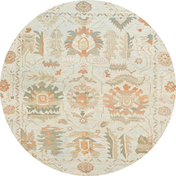 Round Machine Washable Abstract Brown Sugar Brown Rug, wshabs1614