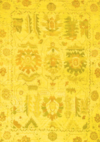 Oriental Yellow Traditional Rug, abs1614yw