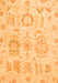 Oriental Orange Traditional Rug, abs1614org