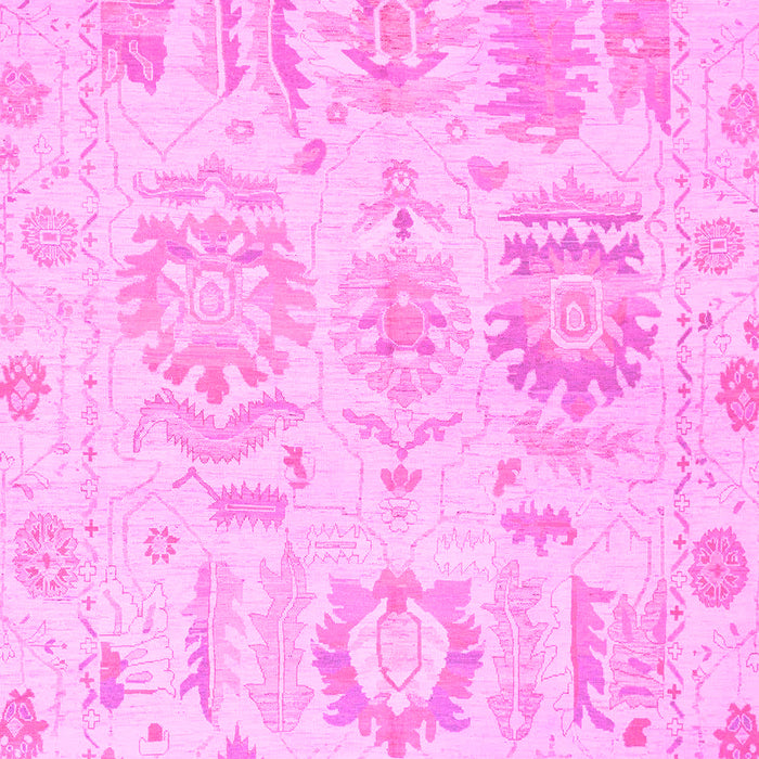 Machine Washable Oriental Pink Traditional Rug, wshabs1614pnk
