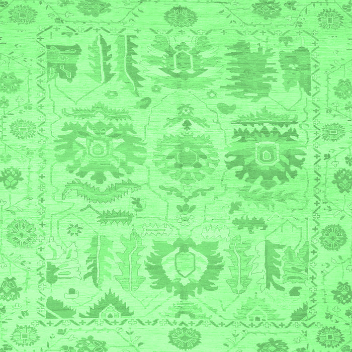 Square Oriental Emerald Green Traditional Rug, abs1614emgrn
