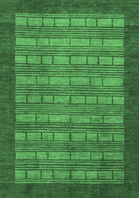 Abstract Emerald Green Modern Rug, abs1615emgrn