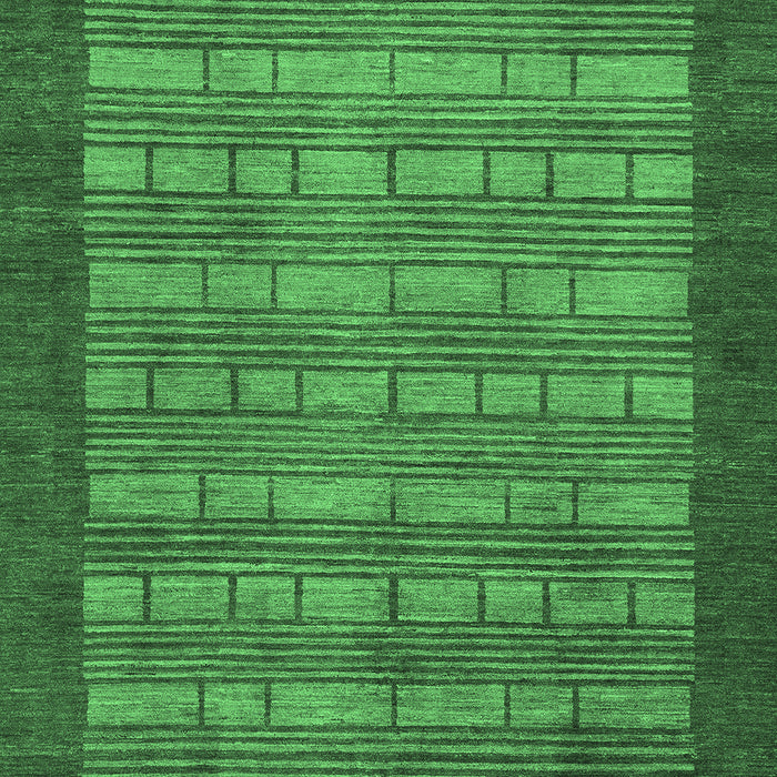 Machine Washable Abstract Emerald Green Modern Area Rugs, wshabs1615emgrn
