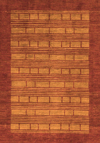 Abstract Orange Modern Rug, abs1615org