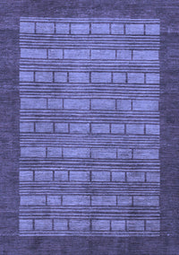 Abstract Blue Modern Rug, abs1615blu