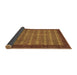 Sideview of Abstract Brown Modern Rug, abs1615brn