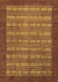 Abstract Brown Modern Rug, abs1615brn