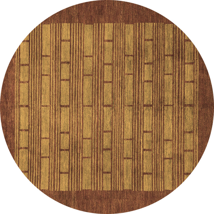 Round Machine Washable Abstract Brown Modern Rug, wshabs1615brn